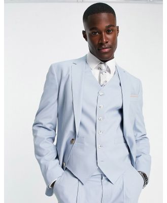 Noak 'Camden' super skinny premium fabric suit jacket in light blue with stretch