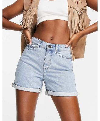 Noisy May denim shorts in light blue