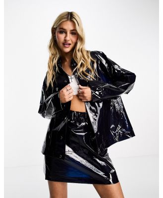 Noisy May transparent waterproof raincoat in navy (part of a set)