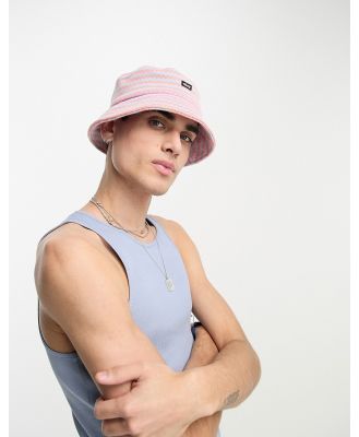 Obey Anno bucket hat in pink and blue