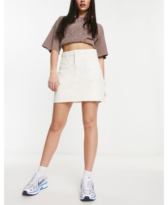 Obey Bibi carpenter skirt in off white