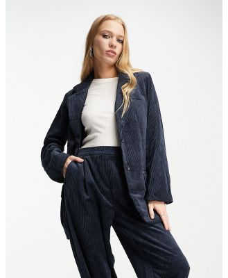 Object tailored cord blazer in navy (part of a set)