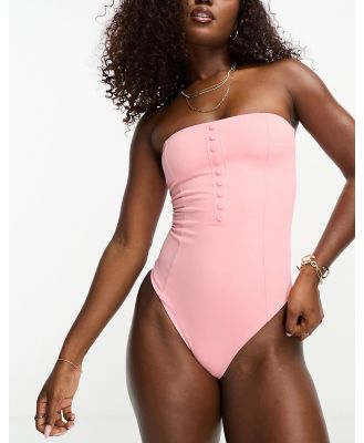 Onia strapless swimsuit in pink