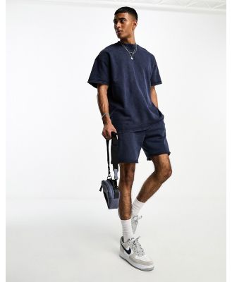 Only & Sons jersey shorts in washed navy (part of a set)