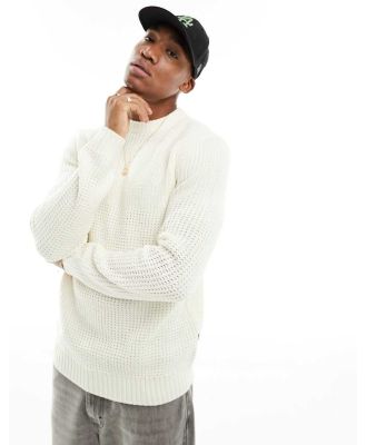 Only & Sons ribbed knit jumper in white