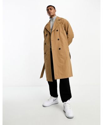 Only & Sons trench coat in beige-Neutral