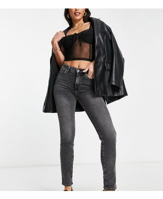 Only Tall Emily straight leg jeans in washed grey