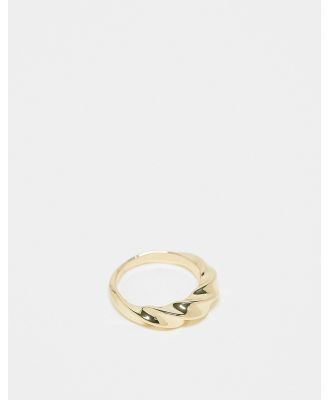 & Other Stories chunky twist ring in gold