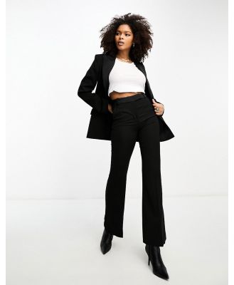 & Other Stories double breasted wool blend blazer with satin lapel in black (part of a set)
