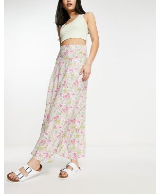 & Other Stories maxi skirt in pink floral print-Purple
