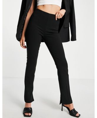 & Other Stories polyester blend stretch pants in black - BLACK