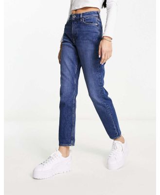 & Other Stories stretch tapered leg jeans in old blue