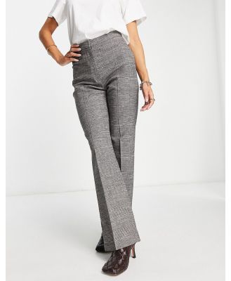 & Other Stories wool blend tailored pants in black and grey check (part of a set)-Multi