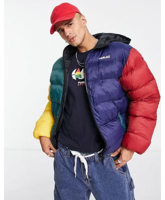Parlez Caly puffer jacket in multi