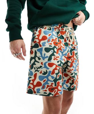 Parlez cotton printed shorts in multi