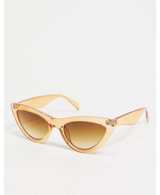 PIECES cat-eye sunglasses in orange