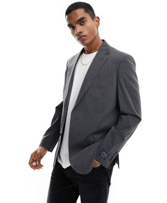 Polo Ralph Lauren 2 button single breasted tailored sportcoat in charcoal-Grey