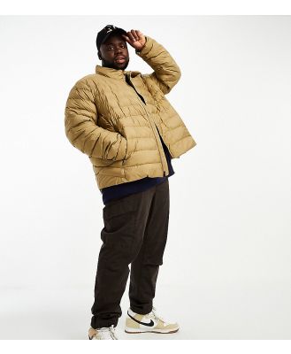 Polo Ralph Lauren Big & Tall Terra icon logo lightweight puffer jacket in khaki beige-Neutral