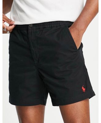 Polo Ralph Lauren Prepster icon logo twill shorts in black