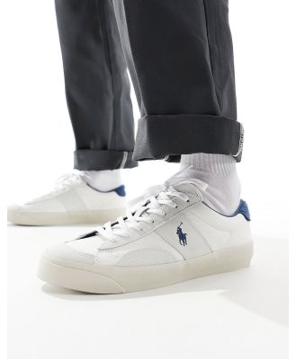 Polo Ralph Lauren Sayer sport sneakers in white blue mix