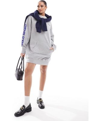 Polo Ralph Lauren Sport Capsule jumper dress with logo in grey