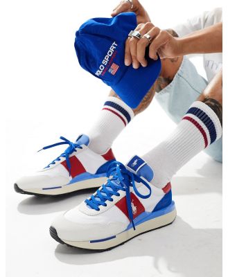 Polo Ralph Lauren Train '89 sneakers in white red blue