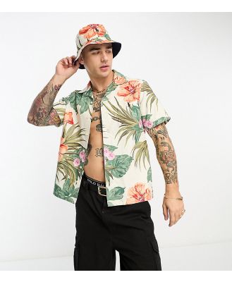 Polo Ralph Lauren x ASOS exclusive collab revere collar shirt in floral print with logo-White