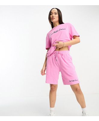 Polo Ralph Lauren x ASOS exclusive collab terry towelling shorts in pink with logo