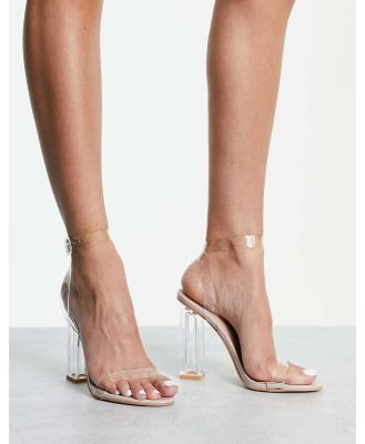 Public Desire Alia clear strap heeled sandals