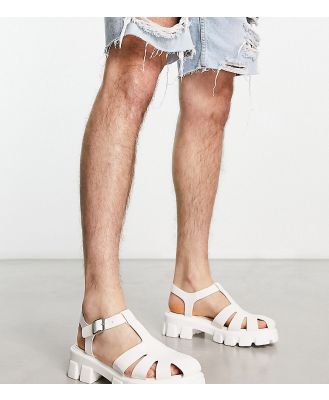 Public Desire Man Titan chunky sole sandals in white