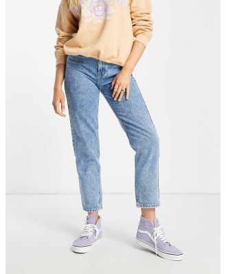 Pull & Bear basic mom jeans in medium blue