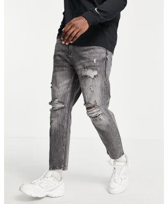 Pull & Bear relaxed fit jeans in black