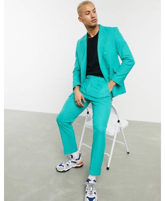 Pull & Bear suit pant in green