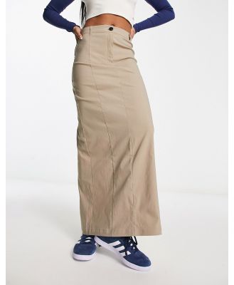 Pull & Bear tailored skirt in sand-Neutral