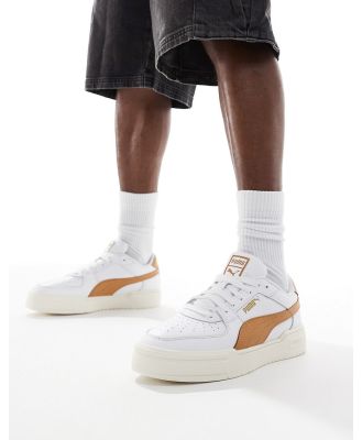 PUMA CA Pro Classic sneakers in white and caramel