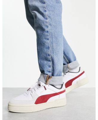 Puma CA Pro Ivy League sneakers in off white with red detail-Multi