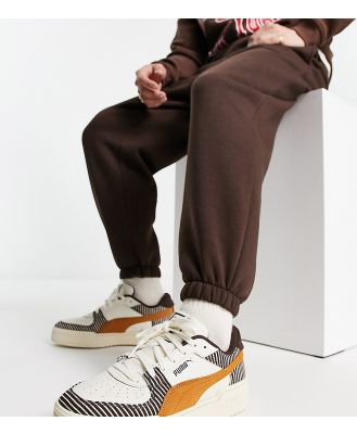 Puma CA Pro patchwork sneakers in off white and brown - exclusive to ASOS-Neutral