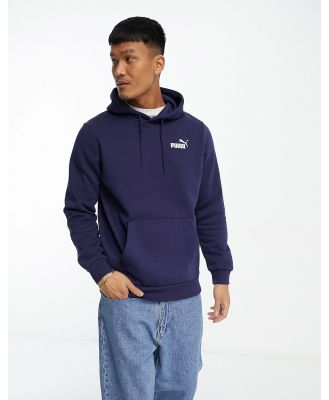 Puma Essentials hoodie with small logo in navy