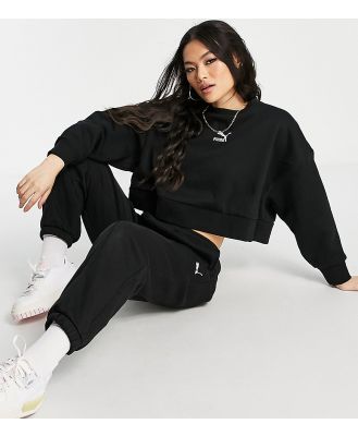 Puma oversized boxy sweatshirt in black Exclusive to ASOS