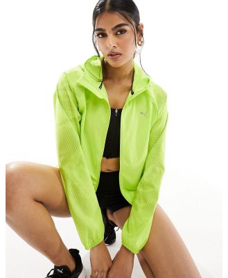 PUMA Running Favourite woven jacket in lime-Green