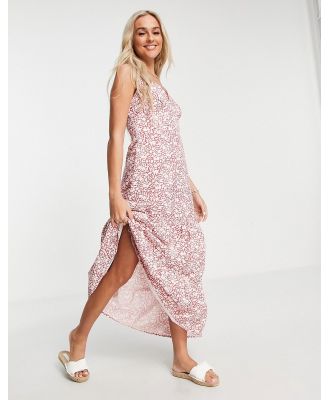 QED London tiered maxi dress in floral print-Multi