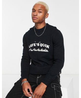 Quiksilver Life's Quik sweatshirt in black