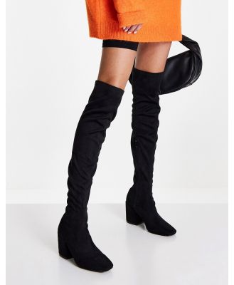 RAID Taylah over the knee boots in black