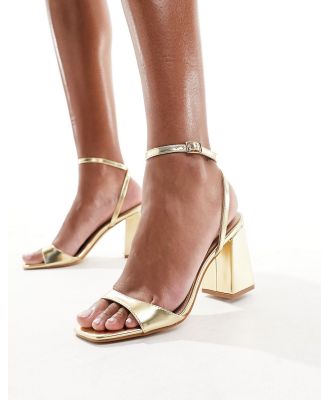 RAID Wink 2 block heeled sandals in gold