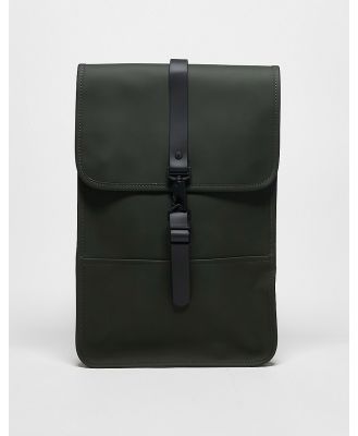 Rains 13020 unisex waterproof mini backpack in khaki-Green