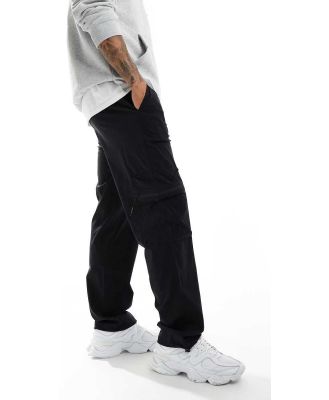 Rains Tomar stretch ripstop utility pants in black