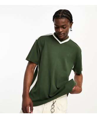 Reclaimed Vintage branded v-neck t-shirt in green