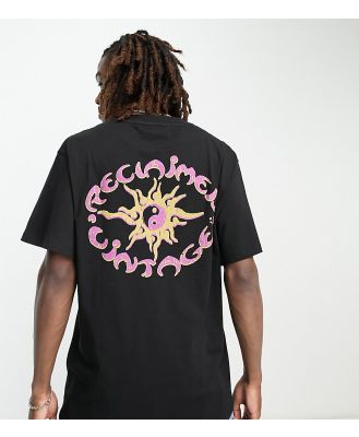 Reclaimed Vintage circle sun graphic t-shirt in black