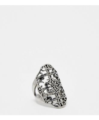 Reclaimed Vintage romantic ring in stainless steel-Silver