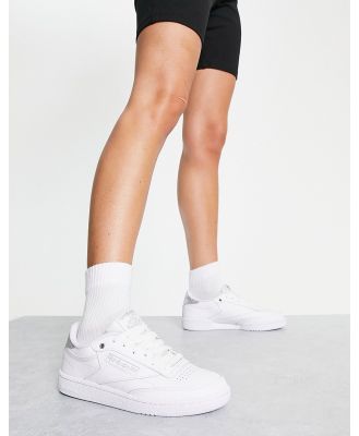 Reebok Club C sneakers in white and silver